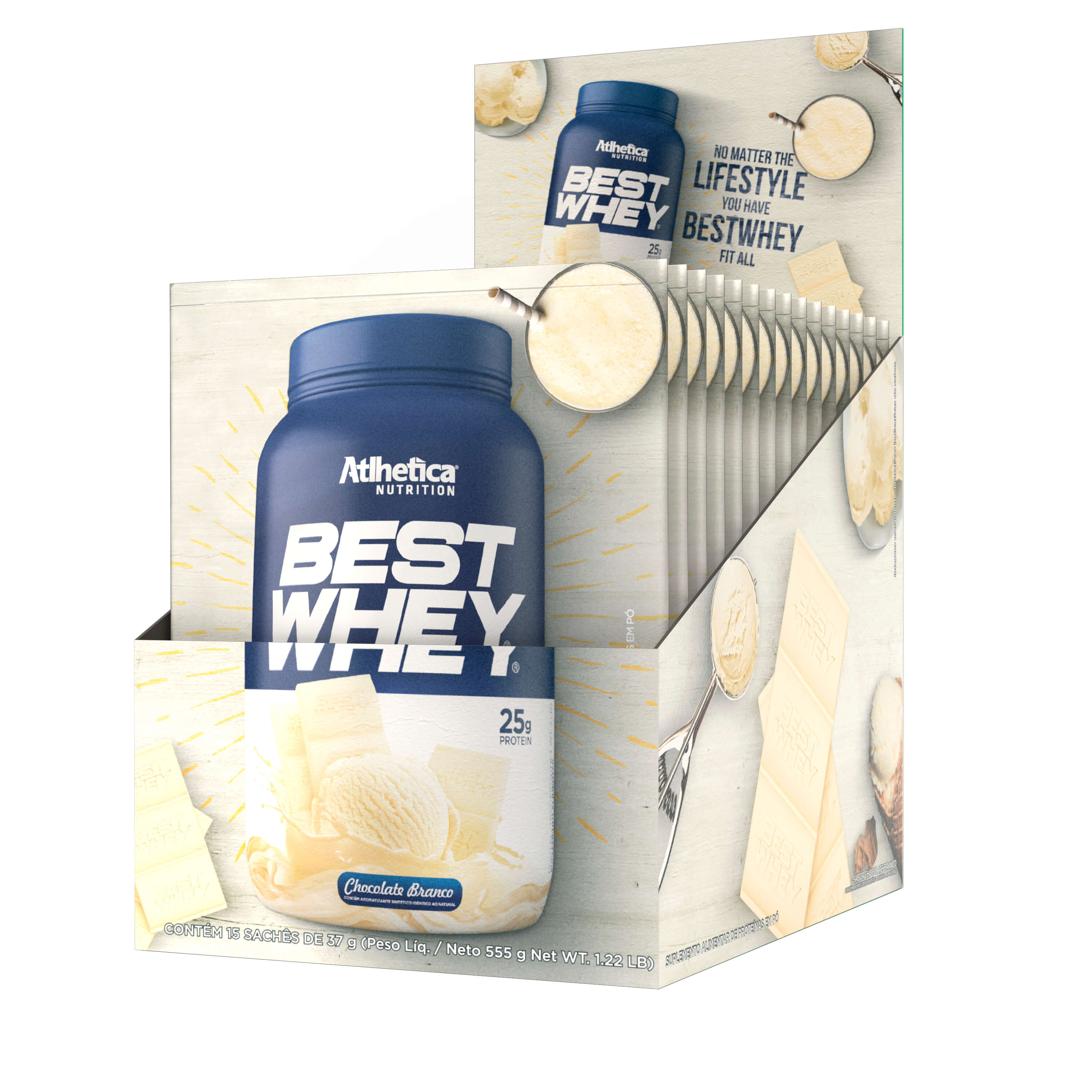Best Whey Protein (Display com 15 Sachês de 37g)